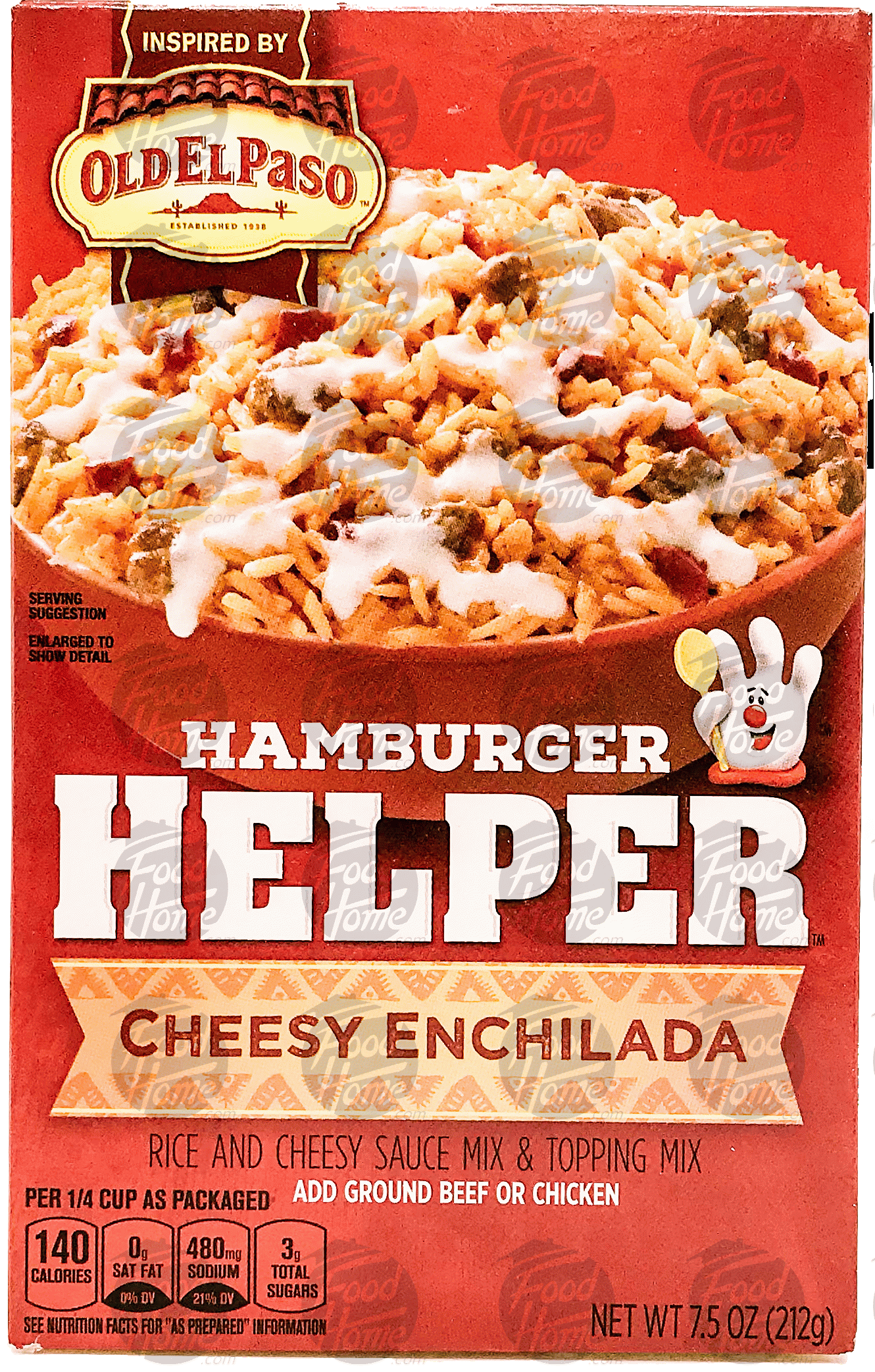 Betty Crocker hamburger helper mexican cheesy enchilada: rice and naturally flavored cheesy sauce mix & topping mix Full-Size Picture